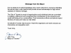 letter from Mayor Tory