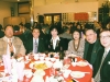 guest seated at dinner table