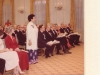 Jean Lumb standing in aisle at award ceremony