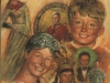 book cover with collage of faces