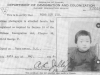 documentation of Chinese Exclusion Act with photo of five year old Wong Toy Jin