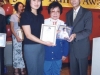 Jean Lumb handing award to female student recipient