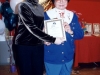 Jean Lumb handing award to female student