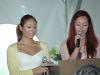 two women at podium